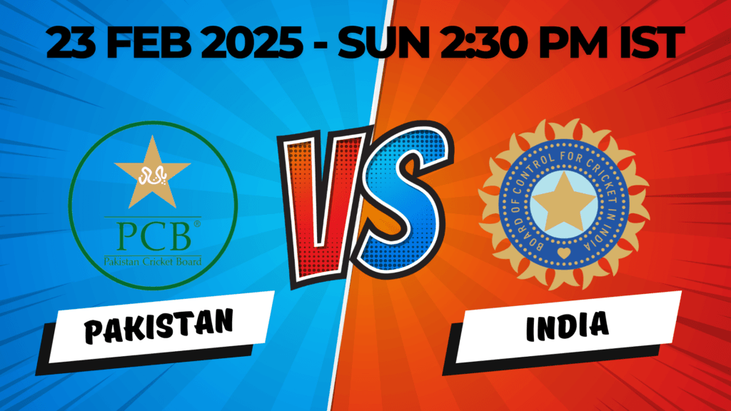 INDIA VS pakistan icc champions