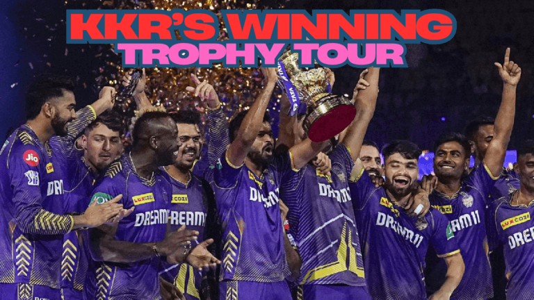 kkr winning trophy tour